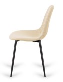 Krzesło tapicerowane GIULIA CREAM FABRIC Lugano