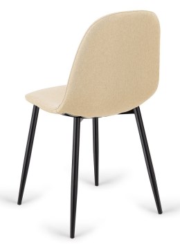 Krzesło tapicerowane GIULIA CREAM FABRIC Lugano