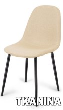 Krzesło tapicerowane GIULIA CREAM FABRIC Lugano