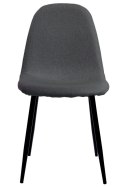Krzesło tapicerowane GIULIA FABRIC DARK GREY Lugano