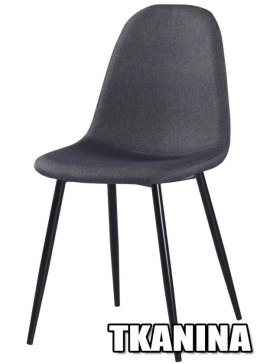 Krzesło tapicerowane GIULIA FABRIC DARK GREY Lugano