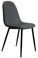 Krzesło tapicerowane GIULIA FABRIC DARK GREY Lugano