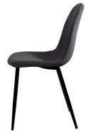 Krzesło tapicerowane GIULIA FABRIC DARK GREY Lugano