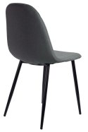 Krzesło tapicerowane GIULIA FABRIC DARK GREY Lugano