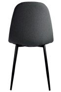 Krzesło tapicerowane GIULIA FABRIC DARK GREY Lugano
