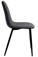 Krzesło tapicerowane GIULIA FABRIC DARK GREY Lugano