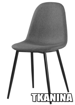 Krzesło tapicerowane GIULIA FABRIC LIGHT GREY Lugano