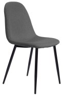 Krzesło tapicerowane GIULIA FABRIC LIGHT GREY Lugano