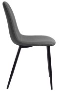 Krzesło tapicerowane GIULIA FABRIC LIGHT GREY Lugano