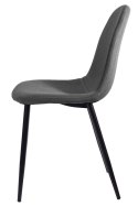 Krzesło tapicerowane GIULIA FABRIC LIGHT GREY Lugano