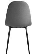 Krzesło tapicerowane GIULIA FABRIC LIGHT GREY Lugano