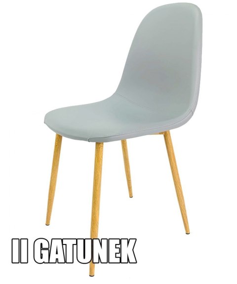 Krzesło tapicerowane GIULIA GREY PU II GATUNEK Lugano Krzesło tapicerowane GIULIA GREY PU II GATUNEK Lugano