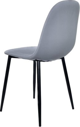 Krzesło tapicerowane GIULIA GREY PU Lugano