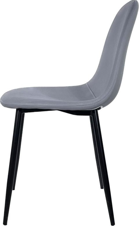 Krzesło tapicerowane GIULIA GREY PU Lugano Krzesło tapicerowane GIULIA GREY PU Lugano