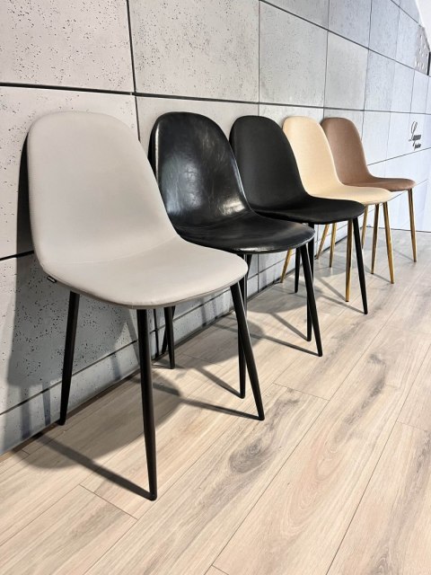Krzesło tapicerowane GIULIA GREY PU Lugano Krzesło tapicerowane GIULIA GREY PU Lugano