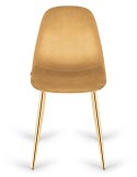 Krzesło tapicerowane GIULIA HONEY VELVET GOLD Lugano