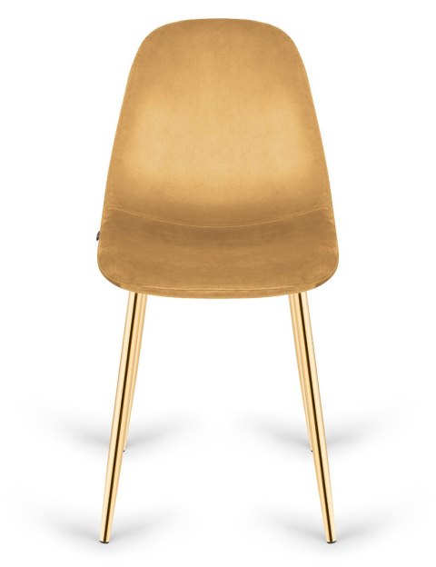Krzesło tapicerowane GIULIA HONEY VELVET GOLD Lugano Krzesło tapicerowane GIULIA HONEY VELVET GOLD Lugano