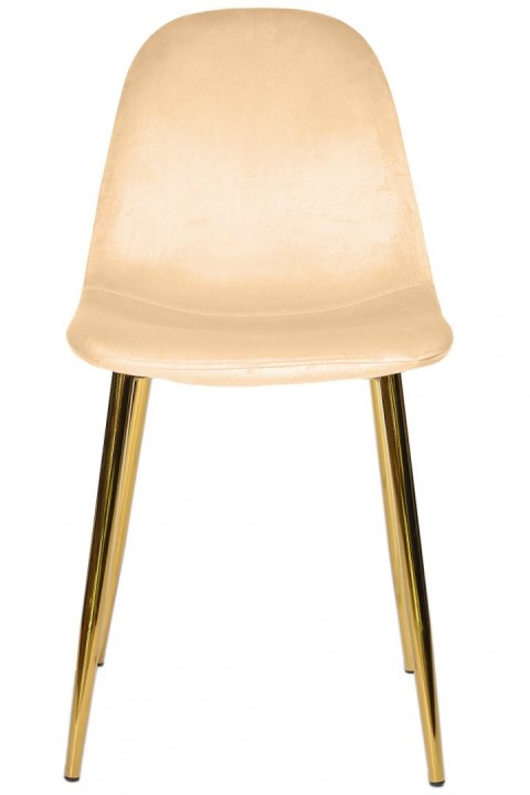 Krzesło tapicerowane GIULIA IVORY VELVET GOLD OUTLET Lugano Krzesło tapicerowane GIULIA IVORY VELVET GOLD OUTLET Lugano