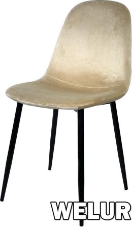 Krzesło tapicerowane GIULIA IVORY VELVET II GATUNEK Lugano