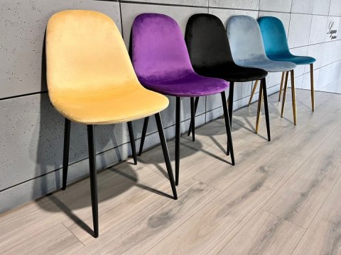 Krzesło tapicerowane GIULIA IVORY VELVET II GATUNEK Lugano Krzesło tapicerowane GIULIA IVORY VELVET II GATUNEK Lugano