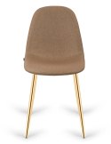 Krzesło tapicerowane GIULIA LATTE FABRIC GOLD Lugano