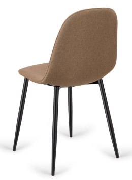 Krzesło tapicerowane GIULIA LATTE FABRIC Lugano