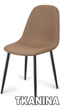 Krzesło tapicerowane GIULIA LATTE FABRIC Lugano