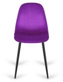 Krzesło tapicerowane GIULIA PURPLE VELVET II GATUNEK Lugano
