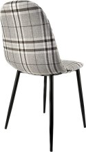 Krzesło tapicerowane GIULIA SCOTLAND GREY Lugano