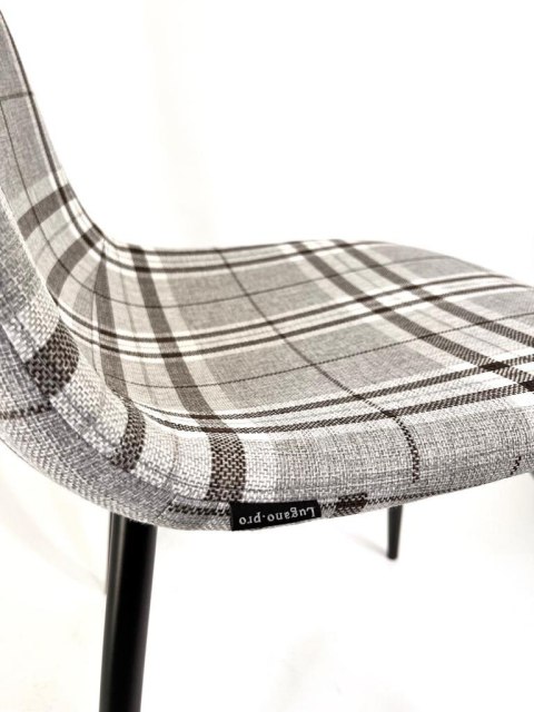 Krzesło tapicerowane GIULIA SCOTLAND GREY Lugano Krzesło tapicerowane GIULIA SCOTLAND GREY Lugano