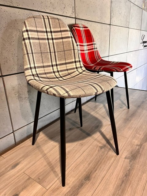 Krzesło tapicerowane GIULIA SCOTLAND GREY Lugano Krzesło tapicerowane GIULIA SCOTLAND GREY Lugano