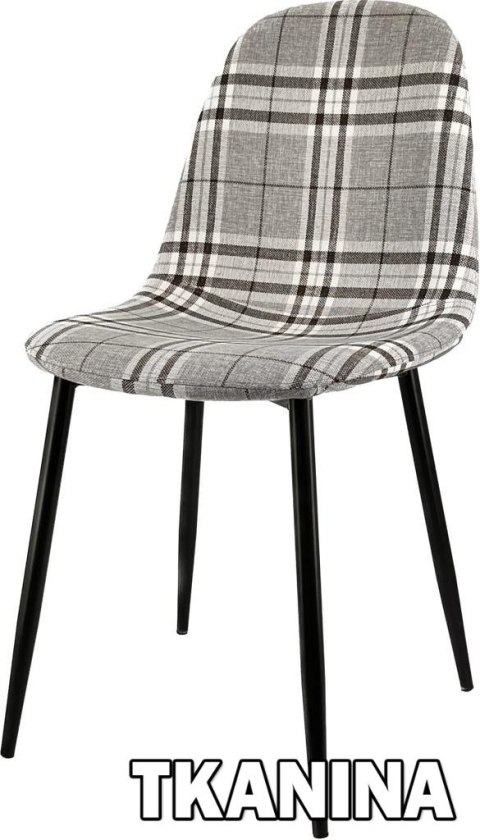 Krzesło tapicerowane GIULIA SCOTLAND GREY Lugano Krzesło tapicerowane GIULIA SCOTLAND GREY Lugano