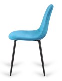 Krzesło tapicerowane GIULIA SEA BLUE VELVET II GATUNEK Lugano