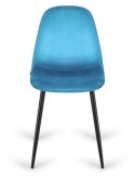 Krzesło tapicerowane GIULIA SEA BLUE VELVET II GATUNEK Lugano