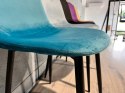 Krzesło tapicerowane GIULIA SEA BLUE VELVET II GATUNEK Lugano
