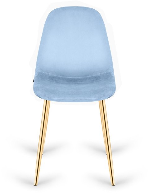 Krzesło tapicerowane GIULIA SKY BLUE VELVET GOLD II GATUNEK Lugano Krzesło tapicerowane GIULIA SKY BLUE VELVET GOLD II GATUNEK Lugano