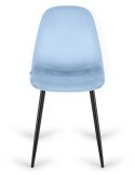 Krzesło tapicerowane GIULIA SKY BLUE VELVET II GATUNEK Lugano