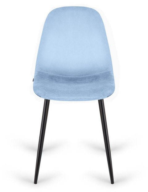 Krzesło tapicerowane GIULIA SKY BLUE VELVET Lugano Krzesło tapicerowane GIULIA SKY BLUE VELVET Lugano
