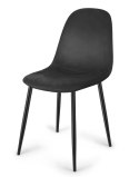 Krzesło tapicerowane GIULIA VELVET BLACK II GATUNEK Lugano