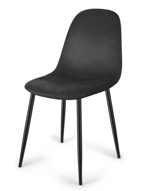 Krzesło tapicerowane GIULIA VELVET BLACK II GATUNEK Lugano Krzesło tapicerowane GIULIA VELVET BLACK II GATUNEK Lugano