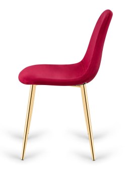 Krzesło tapicerowane GIULIA VELVET BURGUNDY GOLD II GATUNEK Lugano
