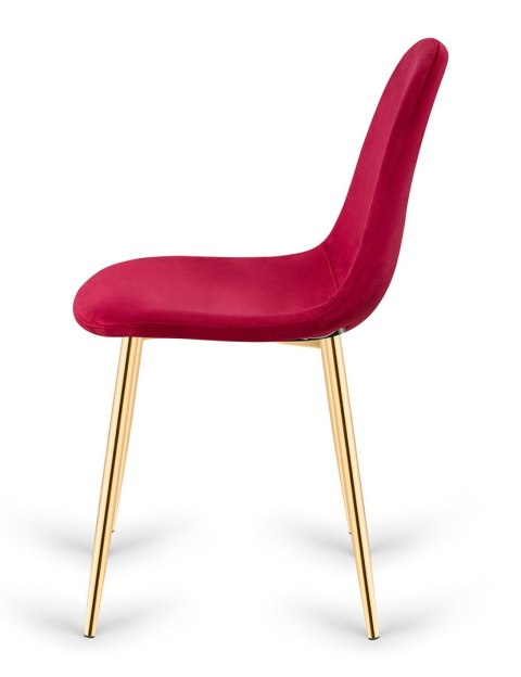 Krzesło tapicerowane GIULIA VELVET BURGUNDY GOLD II GATUNEK Lugano Krzesło tapicerowane GIULIA VELVET BURGUNDY GOLD II GATUNEK Lugano