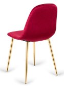 Krzesło tapicerowane GIULIA VELVET BURGUNDY GOLD II GATUNEK Lugano