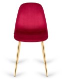 Krzesło tapicerowane GIULIA VELVET BURGUNDY GOLD II GATUNEK Lugano