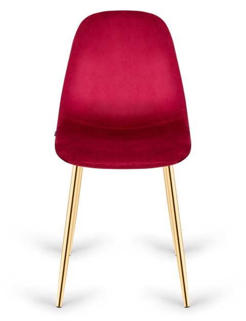 Krzesło tapicerowane GIULIA VELVET BURGUNDY GOLD II GATUNEK Lugano Krzesło tapicerowane GIULIA VELVET BURGUNDY GOLD II GATUNEK Lugano