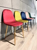 Krzesło tapicerowane GIULIA VELVET BURGUNDY GOLD II GATUNEK Lugano