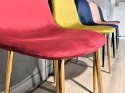 Krzesło tapicerowane GIULIA VELVET BURGUNDY GOLD II GATUNEK Lugano