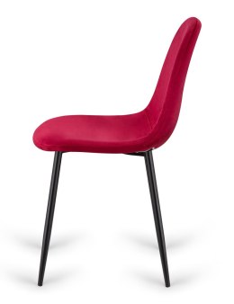 Krzesło tapicerowane GIULIA VELVET BURGUNDY II GATUNEK Lugano