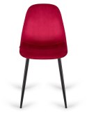 Krzesło tapicerowane GIULIA VELVET BURGUNDY II GATUNEK Lugano