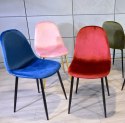 Krzesło tapicerowane GIULIA VELVET BURGUNDY II GATUNEK Lugano